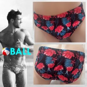 Ball Pack Up Floral Swim Briefs XL Gently worn 85% poly / 15% spandex